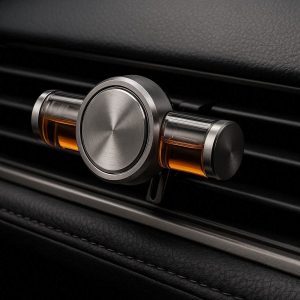 Luxury Aluminum Alloy Car Air Freshener Vent Clip with Long Lasting Essential Oil Fragrance for Elegant Vehicle Interior Decor